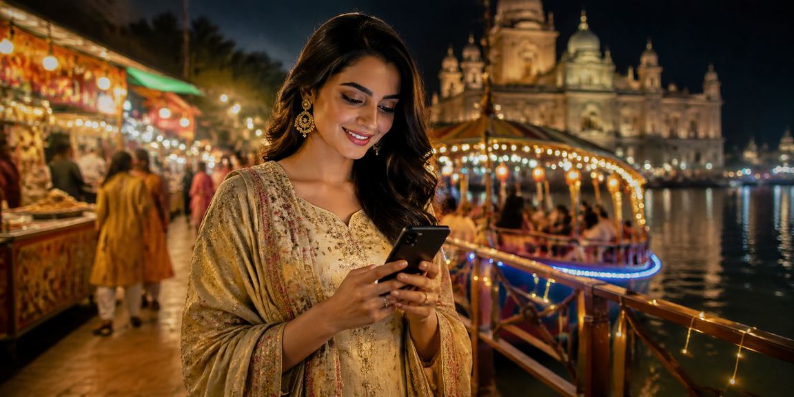 বাংলাদেশে মোবাইলে ভাউচার কোড রিডিম করার দৃশ্য